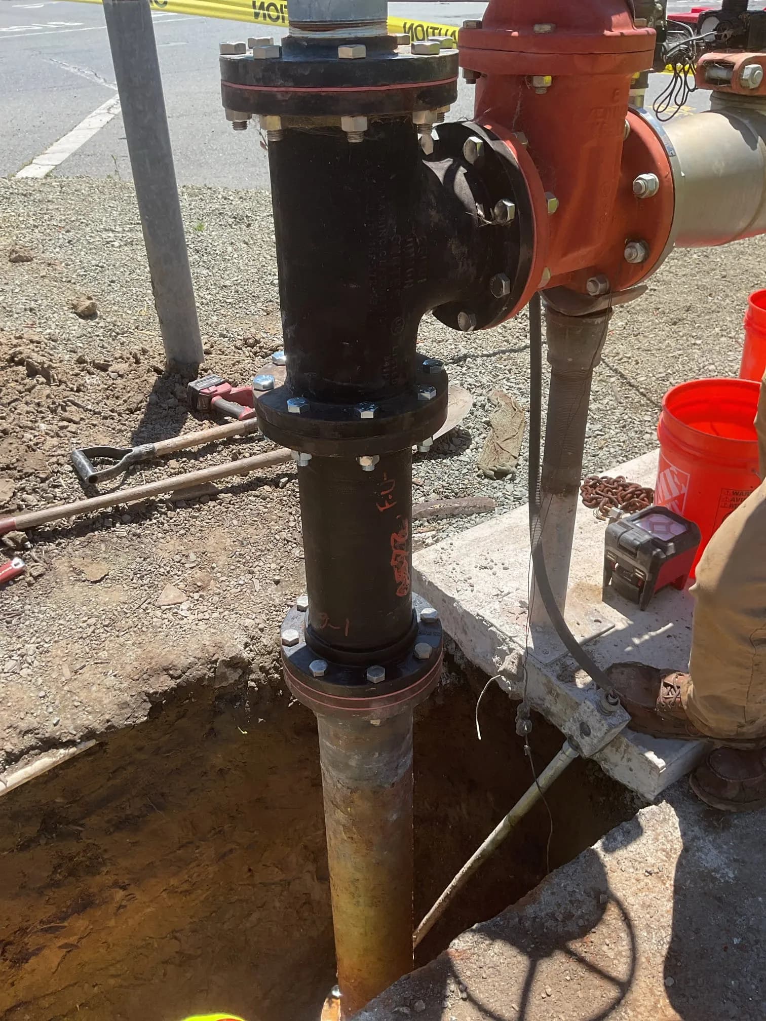Commercial backflow preventer and water main assembly — Guerra Bros. Plumbing