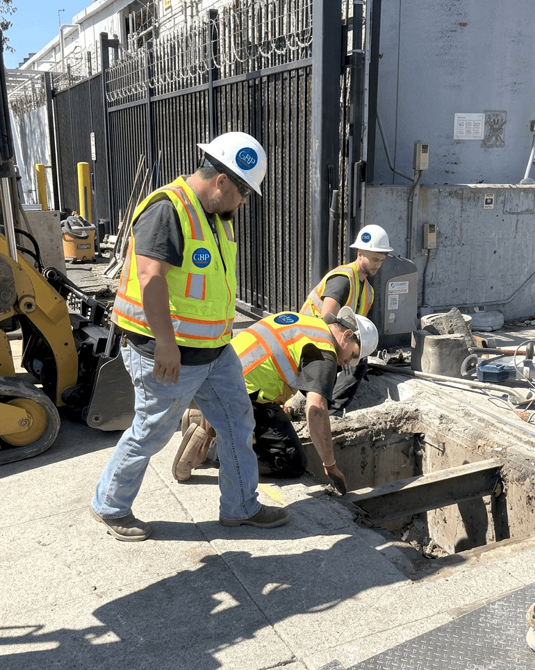 Guerra Bros. Plumbing technician at work